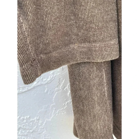 Banana Republic Mens Pullover Long Sleeve Button Popover Sweatshirt Brown Sz XL - Picture 5 of 9